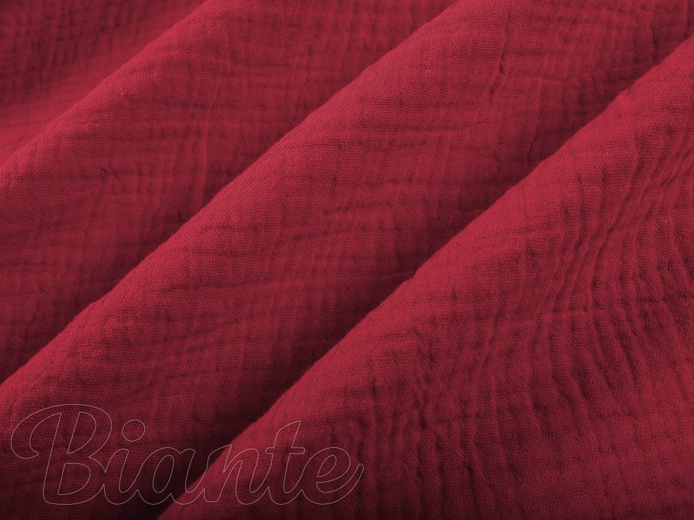 Mušelín dvojitá gázovina MSN-052 Malinově červená - metráž šířka 140 cm - detail 7 - Biante.cz Mušelín dvojitá gázovina MSN-052 Malinově červená - metráž šířka 140 cm - detail 7 - Biante.cz