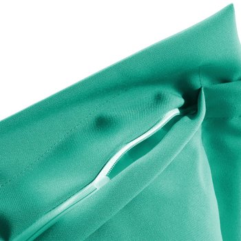Dekorační povlak na polštář s lemem Rongo RG-091 Tyrkysově zelený - detail 1 - Biante.cz
