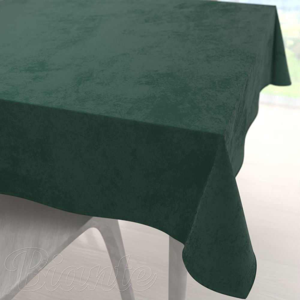 Veľký zamatový štvorcový obrus Velvet Prémium SVP-044 Lesná zelená - Biante.sk
