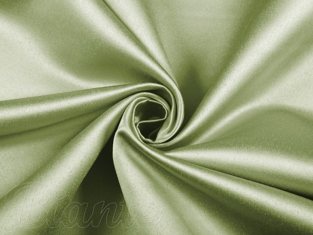 Látka polyesterový satén LUX-L051 Olivově zelená - šířka 150 cm - detail 1 - Biante.cz Látka polyesterový satén LUX-L051 Olivově zelená - šířka 150 cm - detail 1 - Biante.cz