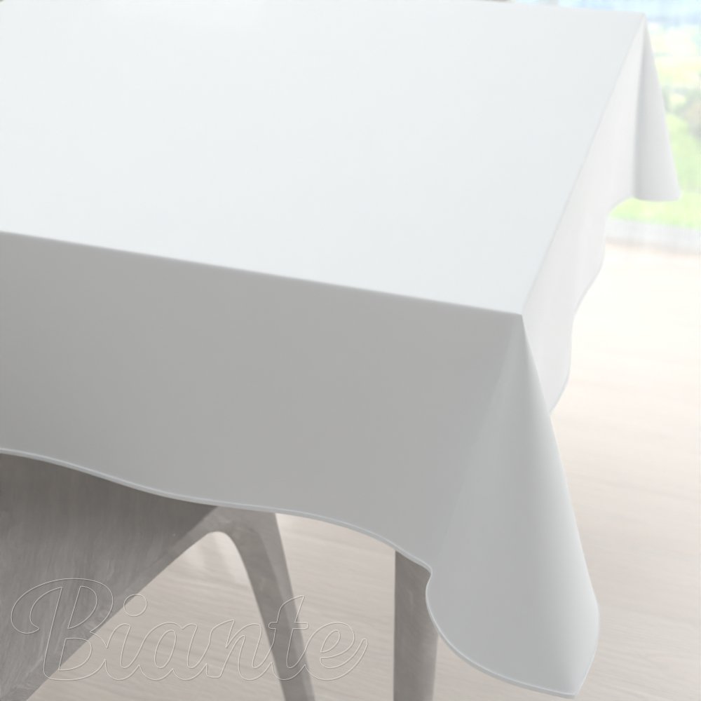 Velký teflonový čtvercový ubrus TF-027 Bílý bez vzoru - Biante.cz