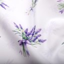 Teflonová látka na ubrusy TF-128 Snítky levandulí na bílém - šířka 155 cm - detail 5 - Biante.cz