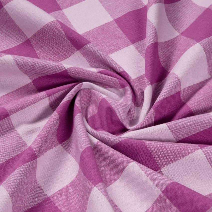 Bavlněná látka Olivia OL-021 Fialová kostka velká - šířka 150 cm - detail 2 - Biante.cz