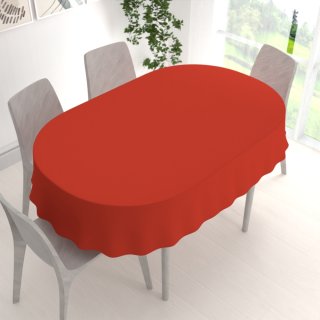 Dekorační oválný ubrus Rongo RG-088 Cihlově červený - detail 1 - Biante.cz