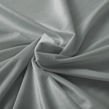 Zamatová látka Velvet Prémium SVP-046 Svetlo sivá - šírka 145 cm - detail 1 - Biante.sk