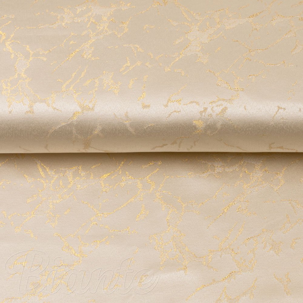 Dekorační látka Parma PM-115 Zlatý mramor na béžovém - šířka 150 cm - detail 4 - Biante.cz