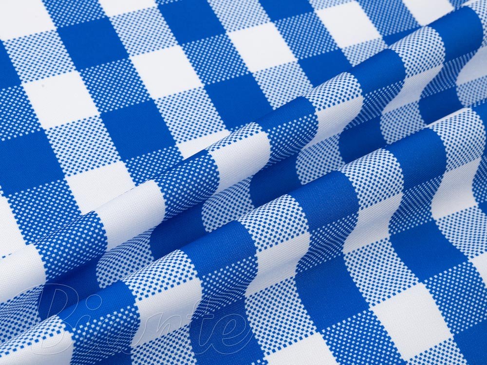 Teflonová látka na ubrusy TF-070 Modro-bílá kostka - šířka 155 cm - detail 2 - Biante.cz Teflonová látka na ubrusy TF-070 Modro-bílá kostka - šířka 155 cm - detail 2 - Biante.cz