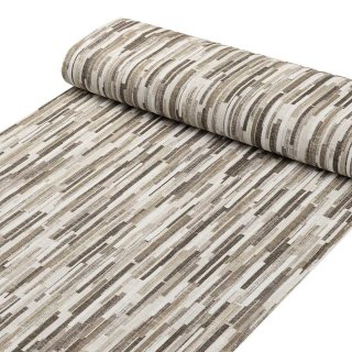 Dekoračná látka Leona LN-176 Hnedo-béžové pásiky - šírka 140 cm a 280 cm - detail 1 - Biante.sk