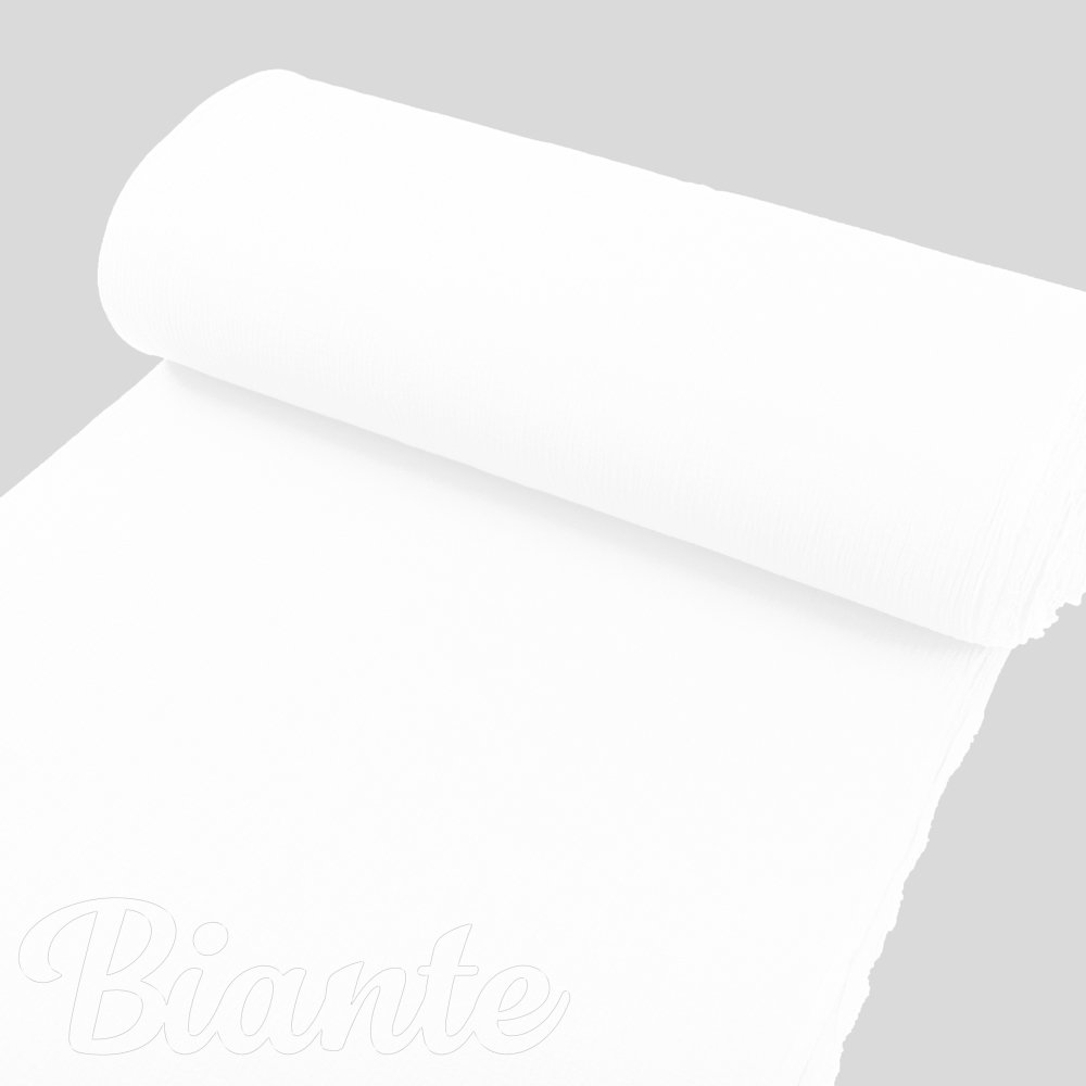 Mušelín dvojitá gázovina MSN-079 Snehově bílá - metráž šířka 140 cm - detail 2 - Biante.cz