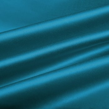 Saténový závěs na míru LUX-021 Petrolejově modrý