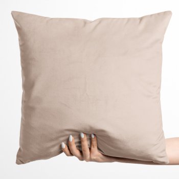 Sametový povlak na polštář Velvet Premium SVP-020 Béžový - Biante.cz