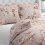 Bavlněné ložní povlečení Sandra SA-739 Růže a konvalinky na béžovošedém - Biante.cz