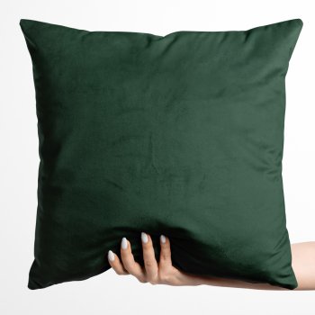 Sametový povlak na polštář Velvet Premium SVP-040 Lesní zelená - Biante.cz