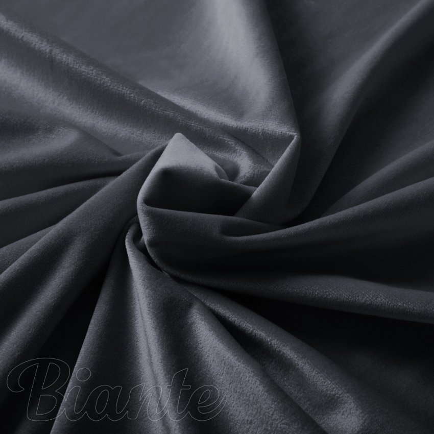 Sametová látka Velvet Premium SVP-004 Antracitově šedá - šířka 280 cm - detail 1 - Biante.cz