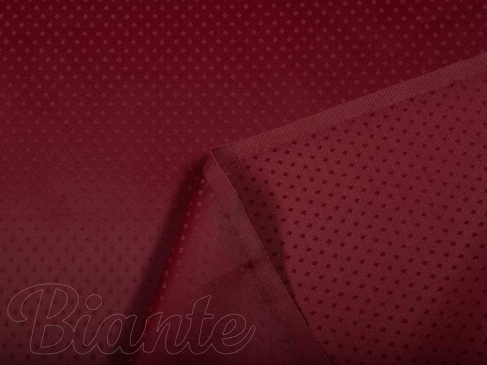 Dekorační látka PM-002 Drobné nopky - vínově červená - šířka 160 cm - detail 3 - Biante.cz