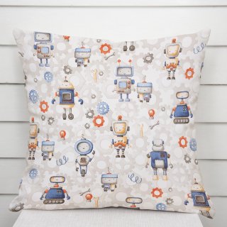 Detská bavlnená obliečka na vankúš Sandra SA-584 Svet robotov na sivo-bielom - Biante.sk Detská bavlnená obliečka na vankúš Sandra SA-584 Svet robotov na sivo-bielom - Biante.sk