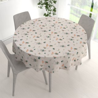 Dětský bavlněný kulatý ubrus Sandra SA-701 Zajíčci a lišky s balónky - zelené na světle béžovém - detail 1 - Biante.cz Dětský bavlněný kulatý ubrus Sandra SA-701 Zajíčci a lišky s balónky - zelené na světle béžovém - detail 1 - Biante.cz