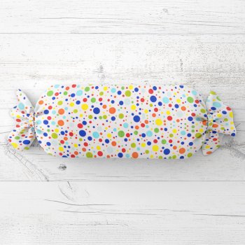 Dětský polštář válec bonbon Sandra SA-006 Barevné puntíky na bílém - Biante.cz Dětský polštář válec bonbon Sandra SA-006 Barevné puntíky na bílém - Biante.cz