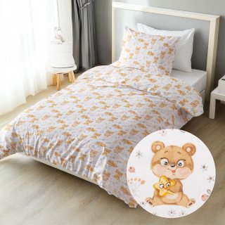 Dětské bavlněné ložní povlečení Sandra SA-524 Roztomilí medvídci na bílém - Biante.cz Dětské bavlněné ložní povlečení Sandra SA-524 Roztomilí medvídci na bílém - Biante.cz
