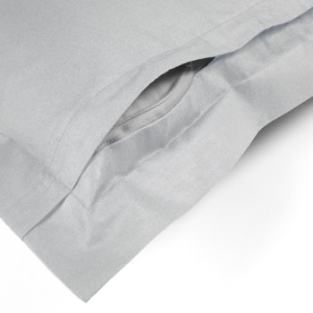 Bavlnená obliečka na vankúš s lemom Moni MO-067 Holubia sivá - detail 1 - Biante.sk