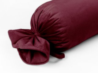 Sametový polštář válec bonbon Velvet Premium SVP-010 Tmavě vínový - detail 1 - Biante.cz Sametový polštář válec bonbon Velvet Premium SVP-010 Tmavě vínový - detail 1 - Biante.cz