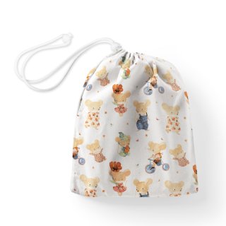 Bavlněný pytlík/sáček na přezůvky Sandra SA-611 Hravé myšky na bílém - Biante.cz Bavlněný pytlík/sáček na přezůvky Sandra SA-611 Hravé myšky na bílém - Biante.cz