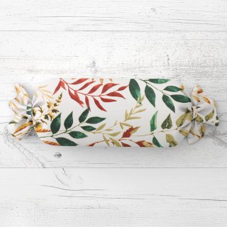 Polštář válec bonbon Sandra SA-712 Podzimní větvičky s listy na bílém - Biante.cz Polštář válec bonbon Sandra SA-712 Podzimní větvičky s listy na bílém - Biante.cz