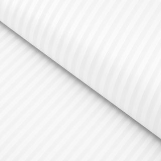 Damašek Atlas Gradl bílý - proužky 1 cm DM-010 - metráž šířka 300 cm