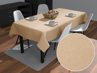 Teflonový obdélníkový ubrus TF-092 Ornamenty - béžová light - Biante.cz Teflonový obdélníkový ubrus TF-092 Ornamenty - béžová light - Biante.cz