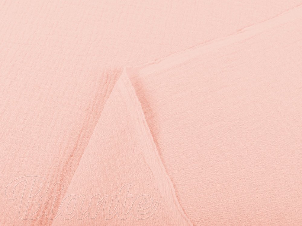 Mušelín dvojitá gázovina MSN-035 Bledě růžová - metráž šířka 140 cm - detail 3 - Biante.cz