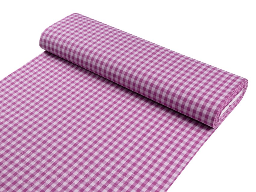 Bavlněná látka Olivia OL-020 Fialová kostka malá - šířka 150 cm - detail 1 - Biante.cz