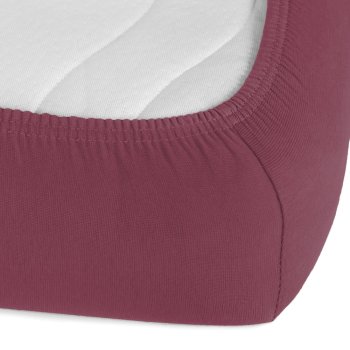 Jersey napínacie prestieradlo JR-011 Bordó - detail 1 - Biante.sk