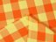 Bavlněná látka Olivia OL-003 Oranžovo-žlutá kostka velká - šířka 150 cm - detail 3 - Biante.cz