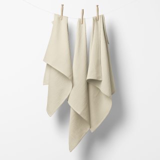 Mušelínová plena/dečka Nature MSN-080 Krémová - ZVÝHODNĚNÁ SADA 3 KS - detail 1 - Biante.cz