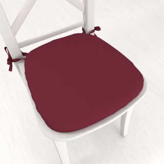 Oblý podsedák Rongo RG-044 Tmavě bordó - 39x37x3 cm - Biante.cz