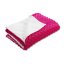 Dětská oboustranná deka Minky puntíky/Polar MKP-018 Purpurová - Biante.cz
