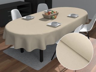 Dekorační oválný ubrus BKU-121 Latte - Biante.cz Dekorační oválný ubrus BKU-121 Latte - Biante.cz