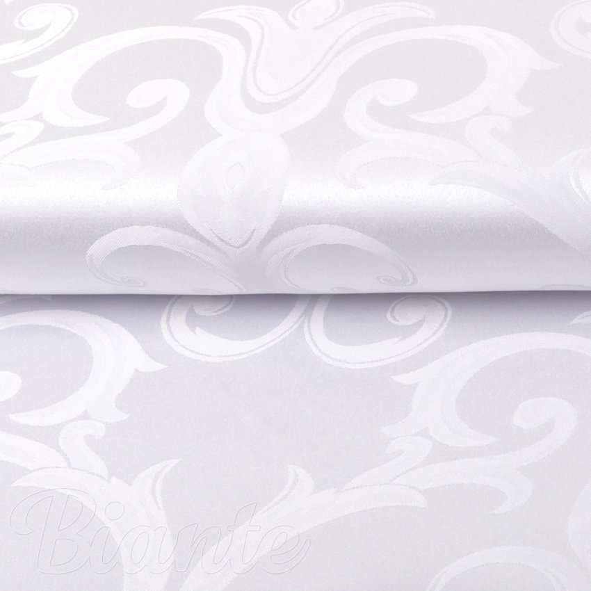 Dekorační látka Monako PM-125 Velký zámecký vzor bílý - šířka 320 cm - detail 6 - Biante.cz