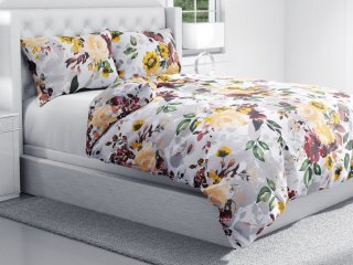Bavlněné ložní povlečení Sandra SA-217 Velké žluté květy - detail 1 - Biante.cz Bavlněné ložní povlečení Sandra SA-217 Velké žluté květy - detail 1 - Biante.cz
