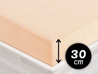 Froté napínacie prestieradlo na vysoký matrac FR-021 Púdrové - Biante.sk Froté napínacie prestieradlo na vysoký matrac FR-021 Púdrové - Biante.sk