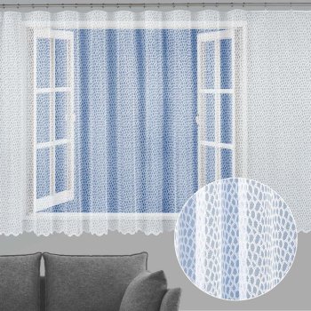 Záclona sieťovaná štruktúra ZAC-006 výška 160 cm