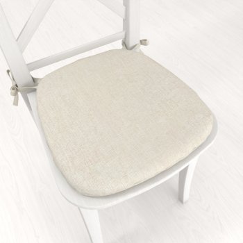 Oblý podsedák BKW-207 Pieskový žíhaný - 39x37x3 cm - Biante.sk