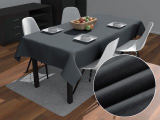 Obdélníkový ubrus/imitace broušené kůže Alcantara ALC-016 Antracitově šedý - Biante.cz Obdélníkový ubrus/imitace broušené kůže Alcantara ALC-016 Antracitově šedý - Biante.cz