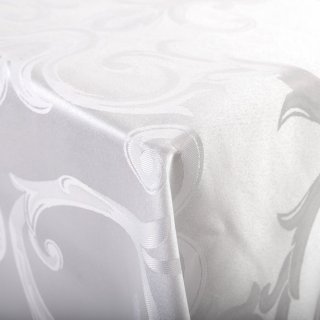 Dekoračná látka Monako PM-125 Veľký zámocký vzor biely - šírka 320 cm - detail 1 - Biante.sk Dekoračná látka Monako PM-125 Veľký zámocký vzor biely - šírka 320 cm - detail 1 - Biante.sk