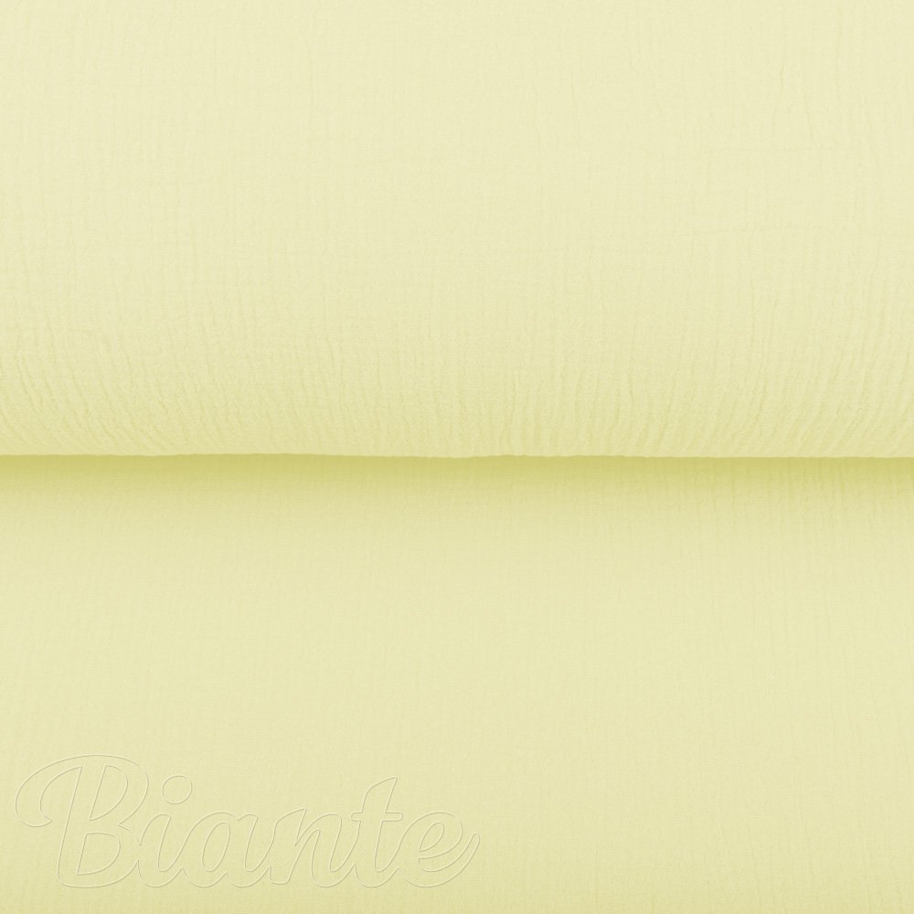 Mušelín dvojitá gázovina MSN-071 Světlá vanilkově žlutá - metráž šířka 140 cm - detail 5 - Biante.cz Mušelín dvojitá gázovina MSN-071 Světlá vanilkově žlutá - metráž šířka 140 cm - detail 5 - Biante.cz