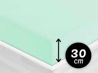 Froté napínacie prestieradlo na vysoký matrac FR-034 Mintové - Biante.sk Froté napínacie prestieradlo na vysoký matrac FR-034 Mintové - Biante.sk