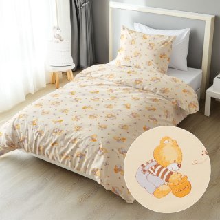 Dětské bavlněné ložní povlečení Sandra SA-730 Medvídci a včelky na světle žlutém - Biante.cz Dětské bavlněné ložní povlečení Sandra SA-730 Medvídci a včelky na světle žlutém - Biante.cz