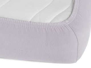 Jersey napínacie prestieradlo na vysoký matrac JR-028 Svetlo sivé - detail 1 - Biante.sk Jersey napínacie prestieradlo na vysoký matrac JR-028 Svetlo sivé - detail 1 - Biante.sk