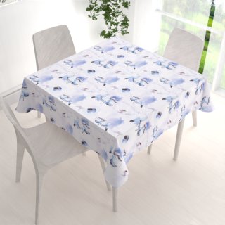 Bavlněný čtvercový ubrus Sandra SA-289 Viva Italia modrá - detail 1 - Biante.cz Bavlněný čtvercový ubrus Sandra SA-289 Viva Italia modrá - detail 1 - Biante.cz