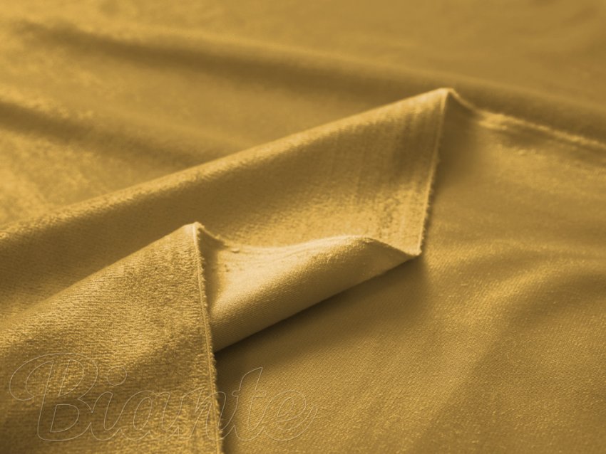 Dekorační látka Samet Velvet SV-009 Okrová - šířka 150 cm - detail 5 - Biante.cz